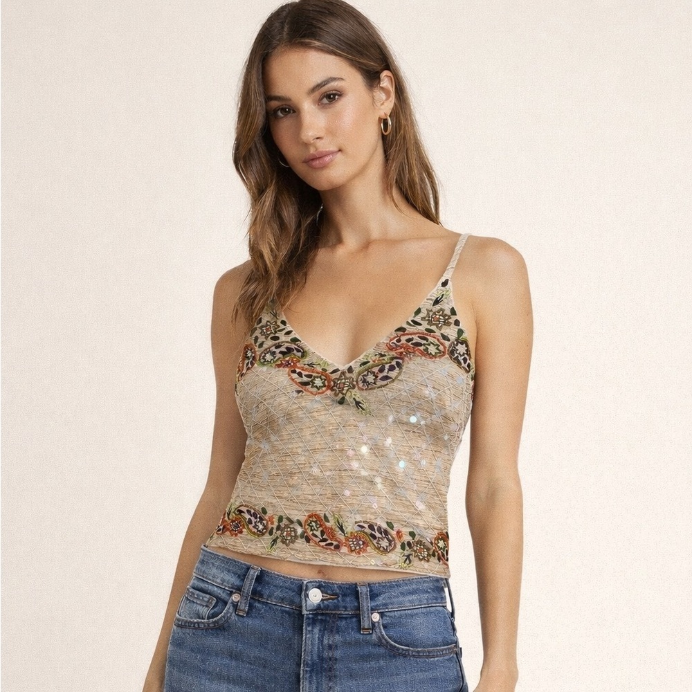 Tempesta Gruppo Italiano vintage beaded top​